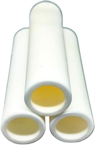 Ceramic Tube, 4pcs Alumina Ceramic Tube High Temperature ID 18/20/12mm, Hollow Thermocouple Protection Aluminum Oxide Tubing in Saudi Arabia