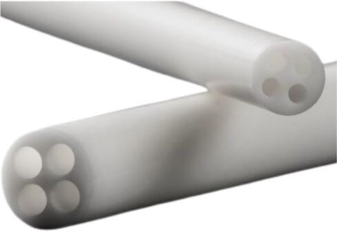 Ceramic Tube, 2pcs 4 Hole Bore Alumina Ceramic Tube, High Purity, Pipe Heater in Saudi Arabia