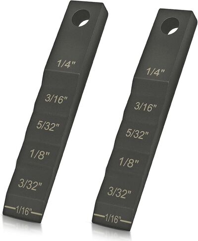 2130 Small Pipe Spacer Wedge Stepped Gauge, (3/4" x 4") Welding Wedges, Pipe Fitting Wedges, Step Wedge Fit for Pipe Spacing Welding, 2PCS in Saudi Arabia