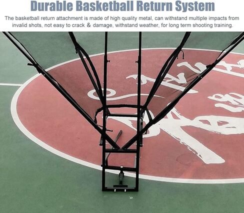 Basketballtrainer Basketball Shot Returner Shooting Trainer for Hoop Indoor Outdoor Metal Net Attachment 180 Degree Rotatable Chute in Saudi Arabia