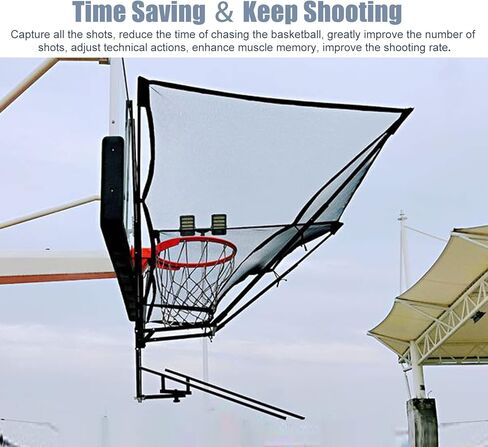 Basketball Shot Return Apparatus Returner Adjustable Rebounder Shooting Trainer Rotatable Attachment for Hoop in Saudi Arabia