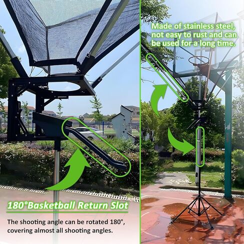Basketball Hoop Returner Shot Return Apparatus Rebounder Retractable Large Attachment for Adults Training Shooting M in Saudi Arabia