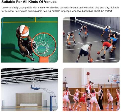 جهاز إرجاع كرة السلة مصنوع من مادة البوليستر الأسود، شبكة كرة سلة متوافقة مع جميع الأطواق العائدة للأماكن المغلقة والخارجية in Kuwait