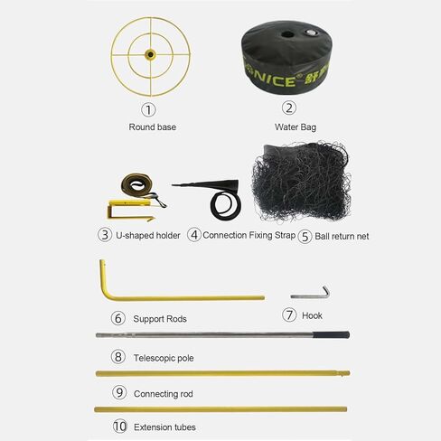 Basketball Shot Return Apparatus Black Polyester Materialbasketball Net Compatible with All Hoops Returner Indoor Outdoor Tra in Saudi Arabia