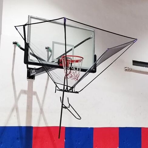 Basketballtrainer Metal Basketball Return Indoor Outdoor Attachment for Hoop Time Saving 180 Degree Rotatable Chute Shot Returner in Saudi Arabia