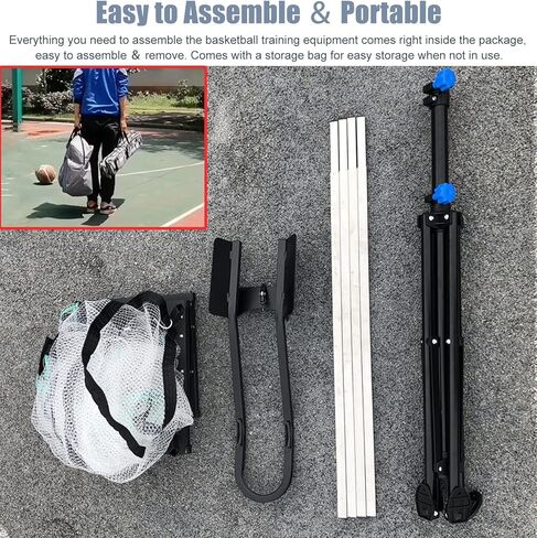 جهاز إرجاع كرة السلة، جهاز إرجاع التسديد، أداة مساعدة واقفة، لاعب الأطفال البالغين - مرفق in Kuwait