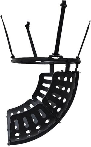 Basketball Shot Return Apparatus Returner Simple Attachment for Hoop Black Training Rebounder Set in Saudi Arabia