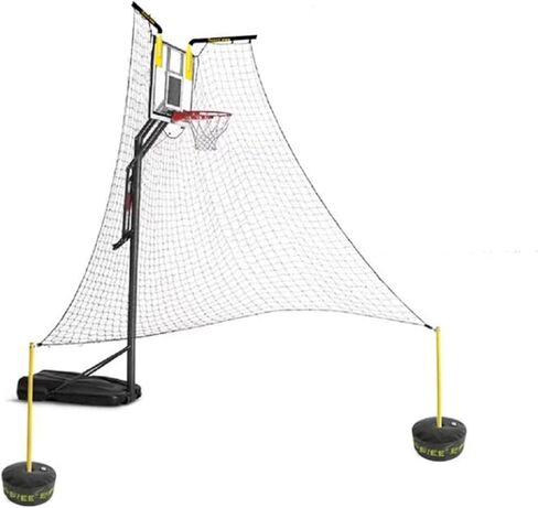 جهاز إعادة ارتداد كرة السلة غير المحمول لجميع الأطواق في صالة الألعاب الرياضية لممارسة الرمي الحر على الأرض واقفًا على الشبكة in Kuwait