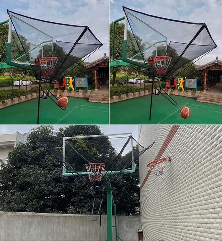 Basketball Hoop Returner Shot Return Apparatus Portable for Outdoor Indoor Rotatable Hanging Metal Baske in Saudi Arabia