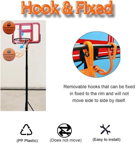 جهاز إرجاع كرة السلة، جهاز محمول غير متنقل في صالة الألعاب الرياضية، آلة ارتداد مقاومة للاهتراء، مرفق موفر للوقت للتعليق على شكل طوق in Kuwait