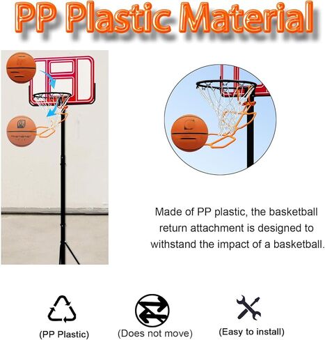 جهاز إرجاع كرة السلة، جهاز محمول غير متنقل في صالة الألعاب الرياضية، آلة ارتداد مقاومة للاهتراء، مرفق موفر للوقت للتعليق على شكل طوق in Kuwait