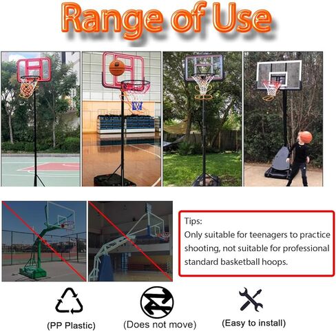 جهاز إرجاع كرة السلة، جهاز محمول غير متنقل في صالة الألعاب الرياضية، آلة ارتداد مقاومة للاهتراء، مرفق موفر للوقت للتعليق على شكل طوق in Kuwait