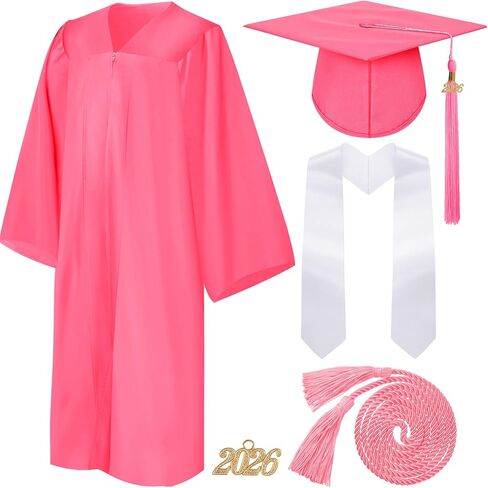 SYHOITE 4 PIETS 2025 TUREX TRAGUTION GOWTE CAP CAP TASSEL STOLE STOL in Saudi Arabia