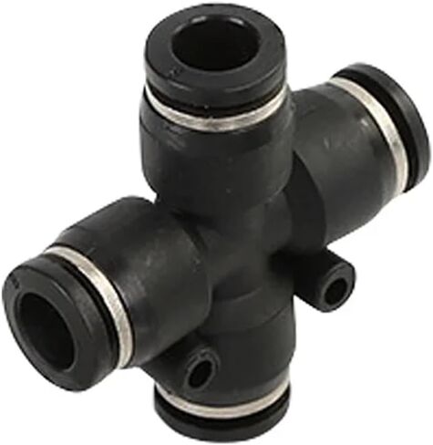 Pneumatic Fittings Compressor Pipe Tube Hose Connector 4mm 6mm 8mm 10mm 12mm PZA 1Pcs(PZA(Black),4mm) in Saudi Arabia