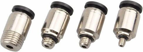 Mini Connector Pneumatic 3mm 4mm 5mm Thread M3 M4 M5 M6 M7 Round Straight Connector POC3-M5 POC4-M3 1Pcs(POC6-01) in Saudi Arabia