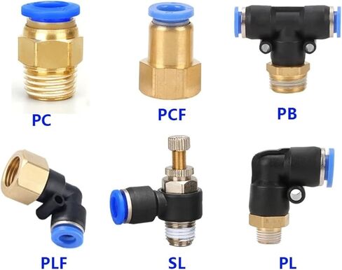Pipe Fittings 4mm 6mm 8mm 10mm 12mm Hose Tube PL 1/4" 1/8" 3/8" 1/2" Pneumatic Connector 1Pcs(6-01) in Saudi Arabia