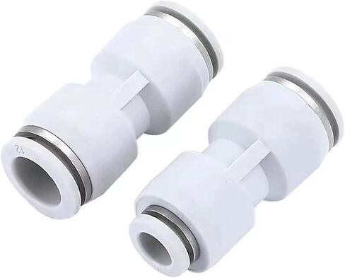 PU PG Pneumatic Quick Connector Pipe Hose 4mm 6mm 8mm 10mm 12mm 14mm 16mm White Plastic Diameter Reduction 1Pcs(PU-4) in Saudi Arabia