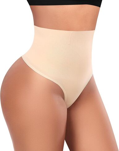 Werena Tummy Control Thong Shapewear for Women High Waisted Body Shaper Shaping Thong Girdle Novelty Hipster Panties in Saudi Arabia