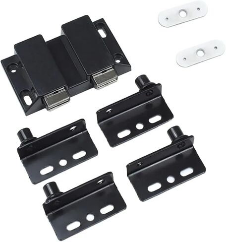 مفصلات الأبواب الزجاجية 5 ~ 6 مم زجاج بدون حفر باب من الفولاذ المقاوم للصدأ خزانة زجاجية عمود أثاث 2 قطعة (فضي) in Kuwait