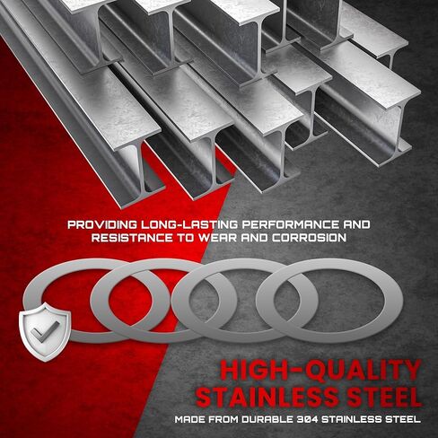 غسالات فرامل كمامة 7/8 × 14 - 20 قطعة - طقم حشوات من الفولاذ المقاوم للصدأ (4 وحدات × 5 سُمك - 0,001 بوصة/0,002 بوصة/0,003 بوصة/0,004 بوصة/0,005 بوصة) in Kuwait