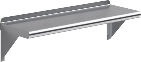 AmGood 6 in. x 30 in. Stainless Steel Wall Shelf | NSF | Metal Shelving | Garage, Laundry, Storage, Utility Room | Restaurant, Commercial Kitchen in Saudi Arabia