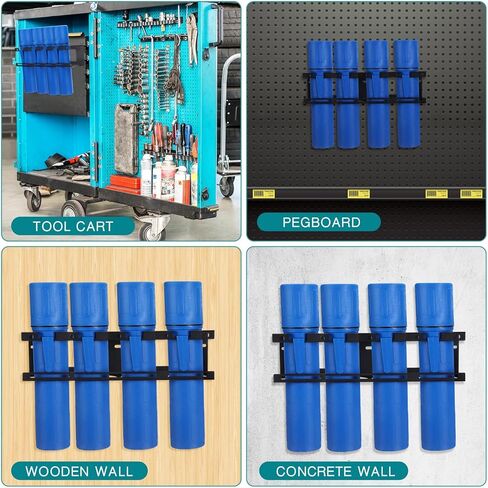 Blulu Welding Rods Holder Storage Tubes Rack Stick Welding Filler Rod Tubes Organizer Tool Wall Mount Container for Shed Garage Pegboard Workshop Home in Saudi Arabia