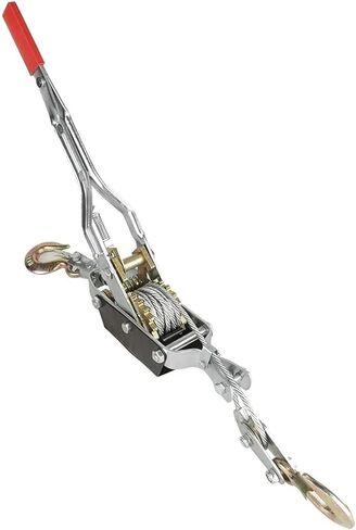 2T,4T Wire Power Puller, Mini Tightener Double Hook Lifting Tool, Ideal for Construction, Highway, Bridge, Metallurgy, Mine, Well Road Management Protection, Powerful Puller (4T) in Saudi Arabia