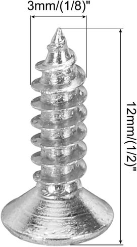 Generic 30pcs 3MM Electric Guitar Bass Pickguard Screws Scratch Plate Mounting Screw for SQ TL Guitar, Silver in Saudi Arabia