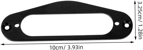 Milisten Single Coil Guitar Pickup Mounting Ring, Flat Metal Pickup Frame Replacement for TL Style Electric Guitars, Black (1 Pack) in Saudi Arabia