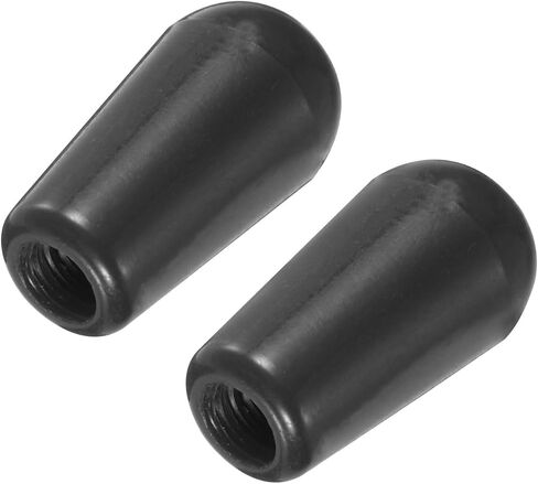 Generic 2Pcs LP Guitar 3 Way Pickup Switch Tip Thread M3.5 Plastic Toggle Switch Knobs Cap for LP Electric Guitar, Black in Saudi Arabia