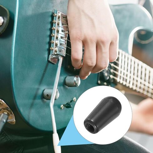 Generic 2Pcs LP Guitar 3 Way Pickup Switch Tip Thread M3.5 Plastic Toggle Switch Knobs Cap for LP Electric Guitar, Black in Saudi Arabia
