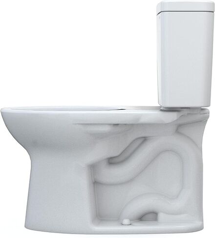 مرحاض توتو دريك ممدود من قطعتين 1.28 GPF TORNADO FLUSH مع CEFIONTECT، قطن أبيض - CST776CEG#01 in Saudi Arabia