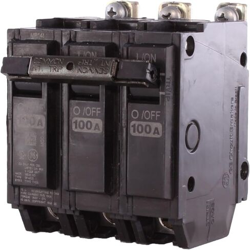 ABB TEY/Q-Line® THQB320100 قاطع دائرة مصغر ثلاثي الأقطاب • قاطع 100 أمبير • 120/240 فولت تيار متردد، 10 كيلو أمبير رحلة مغناطيسية حرارية • تركيب بمسامير • الاستخدام السكني والتجاري in Saudi Arabia