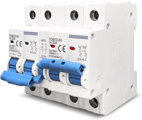 Miniature Circuit Breaker 2P DC Dual Power Manual Transfer Switch Circuit Breaker MCB for PV System (40A) in Saudi Arabia