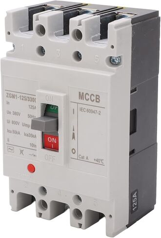 Alvinlite AC Miniature Circuit Breaker, 3 Pole ZGM1-125/3300 380V 125 Amp Isolator for Solar AC System and Other AC System, Rail Mount, Thermal Magnetic Trip, AC Disconnect Switch in Saudi Arabia