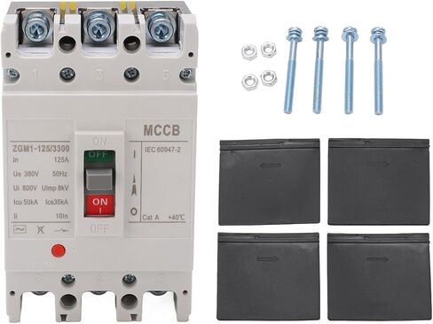 Alvinlite AC Miniature Circuit Breaker, 3 Pole ZGM1-125/3300 380V 125 Amp Isolator for Solar AC System and Other AC System, Rail Mount, Thermal Magnetic Trip, AC Disconnect Switch in Saudi Arabia