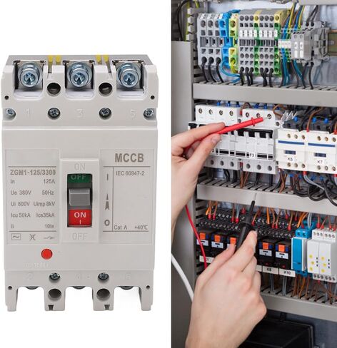 Alvinlite AC Miniature Circuit Breaker, 3 Pole ZGM1-125/3300 380V 125 Amp Isolator for Solar AC System and Other AC System, Rail Mount, Thermal Magnetic Trip, AC Disconnect Switch in Saudi Arabia