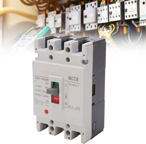 Alvinlite AC Miniature Circuit Breaker, 3 Pole ZGM1-125/3300 380V 125 Amp Isolator for Solar AC System and Other AC System, Rail Mount, Thermal Magnetic Trip, AC Disconnect Switch in Saudi Arabia