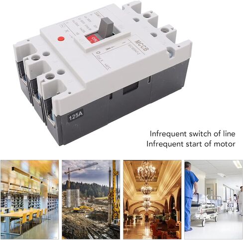 Alvinlite AC Miniature Circuit Breaker, 3 Pole ZGM1-125/3300 380V 125 Amp Isolator for Solar AC System and Other AC System, Rail Mount, Thermal Magnetic Trip, AC Disconnect Switch in Saudi Arabia