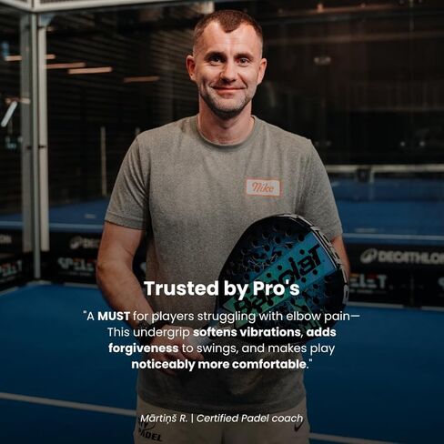 ROCKETGRIP Octopus Padel Grip (2-Pack) - مقبض سفلي من السيليكون الناعم لمضرب Padel - مبطن ومقاوم للعرق مناسب لمضرب Padel - ملحق Padel لتخفيف الاهتزاز (برتقالي) in Kuwait