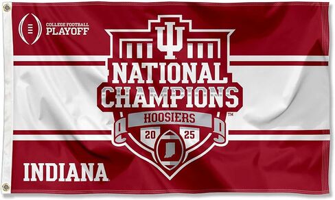 Indiana Hoosiers 2025 College Football National Champions 3x5 Grommet Flag in Saudi Arabia