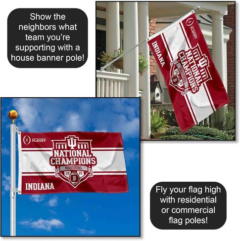 Indiana Hoosiers 2025 College Football National Champions 3x5 Grommet Flag in Saudi Arabia