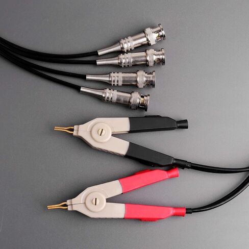 1 مجموعة مقياس قدرة دائرة التوالي موصلات اختبار كلفن كليب كابل محطة التحقيق الأسلاك مع 4 BNC كهربائي موصلات اختبار عدة in Kuwait