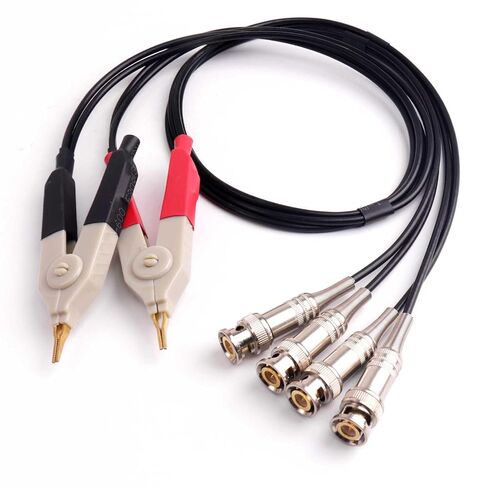 1 مجموعة مقياس قدرة دائرة التوالي موصلات اختبار كلفن كليب كابل محطة التحقيق الأسلاك مع 4 BNC كهربائي موصلات اختبار عدة in Kuwait