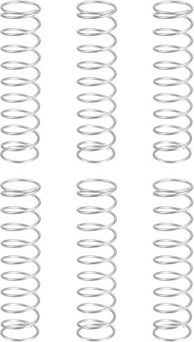 6Pcs Compression Springs, 1mm Wire Diameter x 15mm OD x 60mm Length 304 Stainless Steel Extension Spring Ballpoint Pen Pressure Springs for Shop Home Repairs, Silver in Saudi Arabia