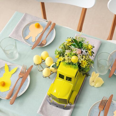 KI Store Fall Truck Decor 12-Inch Vintage Metal Truck with Fall Pumpkin Sunflower for Halloween Thanksgiving Decoration Table Centerpieces in Saudi Arabia