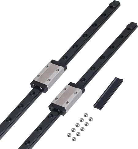 DUCKDOG 4 قطع MGN12 650 مم، دليل السكك الحديدية الخطية المصغرة، دليل السكك الحديدية الخطية المصغرة مع 4 قطع MGN12H كتلة منزلقة للطابعة ثلاثية الأبعاد وآلة CNC in Kuwait