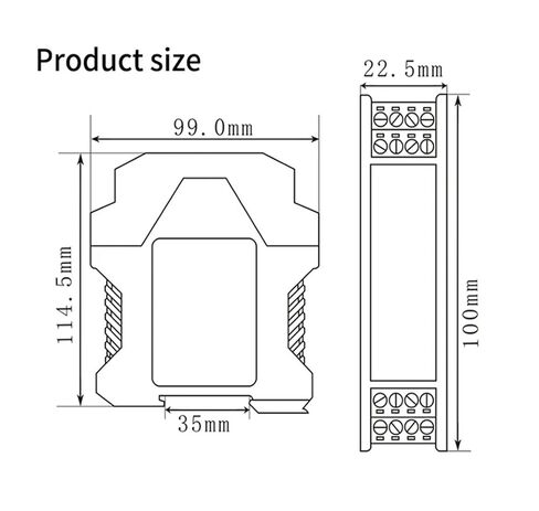 Analog Signal Isolator 1 in Out DC24V 1-5V Input(0-5V Output) in Saudi Arabia