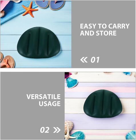 Kisangel 5pcs Kayak Inflatable Seat: Inflatable Seat Cushion Portable Fishing Boat Cushion for Kayak Boat Fishing Outdoor Projects Dark Green in Saudi Arabia