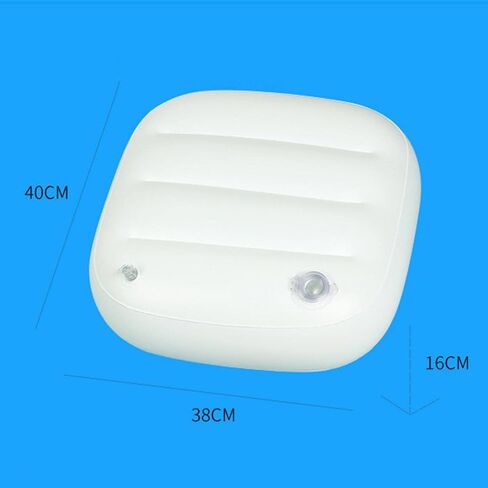 Inflatable Seat Cushion PVC Abrasion Resistance Water Injection Cooling Cushion Foldable Foot Pad for Home Camping Boat 15.74x14.96x6.29 inch in Saudi Arabia